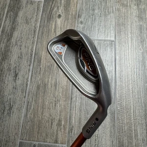 Ping G10 Men’s - 7 Iron Black Dot TFC129 Soft Regular Flex Graphite Shaft Orange - Picture 1 of 8
