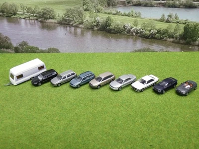 Wiking etc H0 PKW Konvolut 8 Stk + Wohnwagen (VN) D0737 - Bild 1 von 4