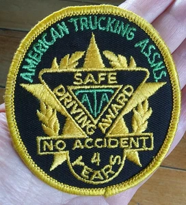 AMERICAN TRUCKING ASSOCIATION PATCH 4 JAHRE SICHERES FAHREN AUSZEICHNUNG FAHRER ATA - Bild 1 von 6
