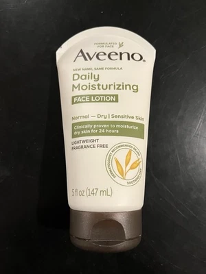 Crema facial hidratante diaria Aveeno 5 oz piel seca sin fragancia NUEVO Foto 1 de 2