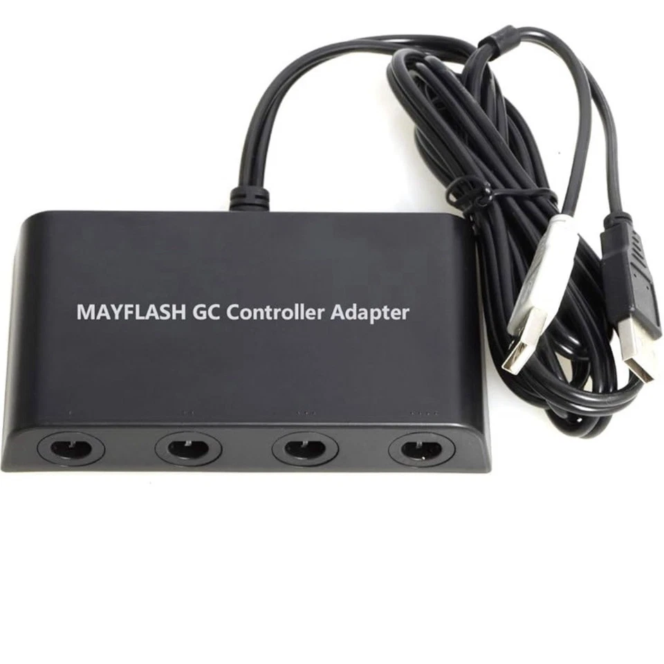Mayflash GameCube Controller Adapter for Wii U, PC USB and Switch, 4 Port NEW - Image 1 of 1