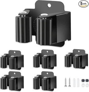 5 Stück Besenhalter Wandhalterung, Aufgerüstet Schwerlast Mopp und Besenhalter Wand - Bild 1 von 5