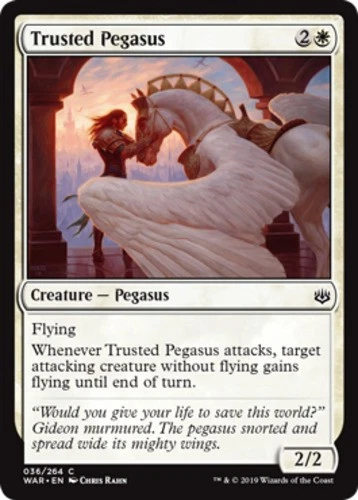 x1 Trusted Pegasus - War Of The Spark - NM - MTG - Image 1 of 1
