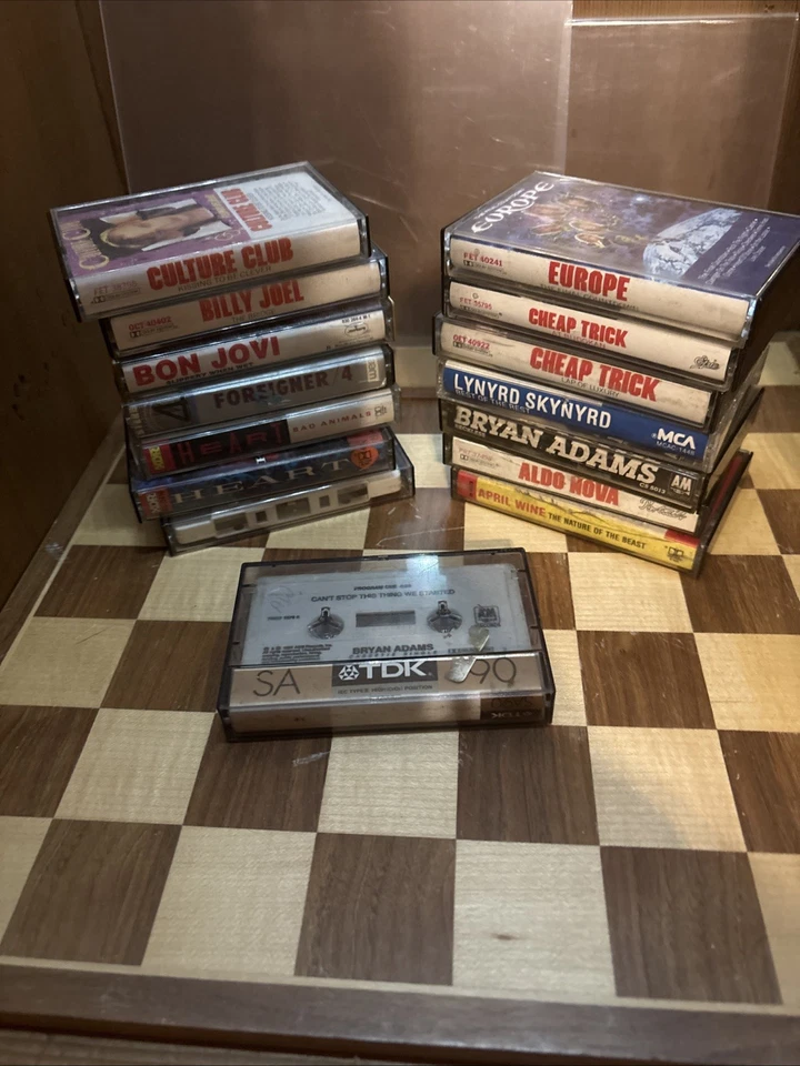 Vintage Music Cassette Tape Lot of 15 Various Artists Bob Joni Rock Pop Foto 1 de 4