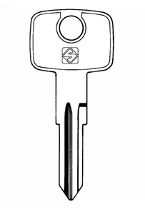 Classic Car key - Vauxhall, Daewoo (Silca HU46) - Uncut Key Blank - Picture 1 of 1