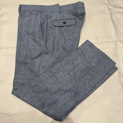 PAL ZILERI 100% Wool Flat Front Dress gray  Pants Waist 36 x 30 Made in Italy - Image 1 of 4