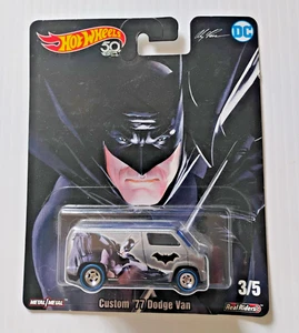 HOT WHEELS DC 50TH CUSTOM '77 DODGE VAN BATMAN 3/5 NEW 2017 - Picture 1 of 4