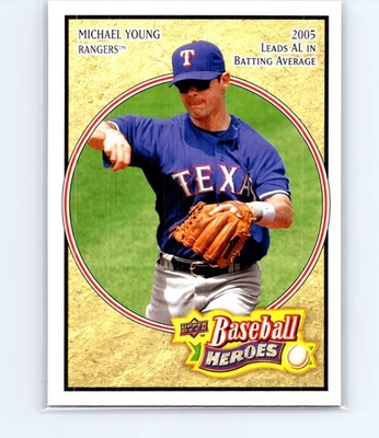2008 Upper Deck Baseball Heroes Michael Young #167 - Image 1 of 3