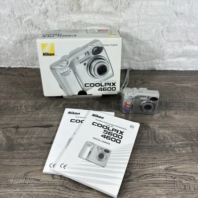 Nikon Digital Camera Nikon Coolpix 4600 Tested Works Box Books New Batteries - Image 1 of 4