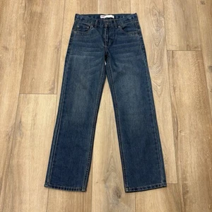 🌟LEVIS🌟 BOYS 505 REGULAR STRAIGHT LEG JEANS DARK WASH 12 REG - Picture 1 of 7