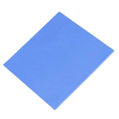 100x100x2mm CPU Thermal Pad Heatsink Cooling Conductive Silicone Pads Blue UK - Image 1 of 4