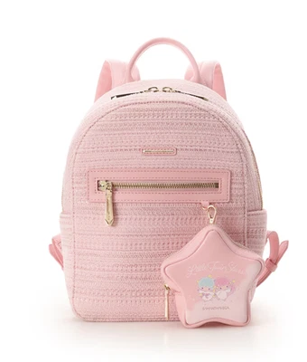 LITTLE TWIN STARS BackPack & Pouch Samanthavega samantha Kiki Lala Pink - Image 1 of 4