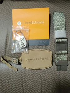Briggs Riley Olive Green Add A Bag Strap Luggage Suitcase Combination Lock Name - Picture 1 of 5
