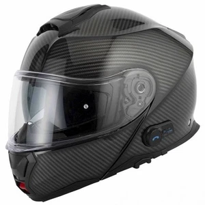 Casco Vcan Abatible/Modular - H272 Atlas Abatible con Blinc Bluetooth (FCW Brillo Carbono) - Imagen 1 de 16