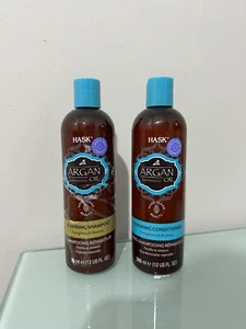 Hask Argan Oil Repairing Shampoo & Conditioner Bundle 355ml Each Damaged Label