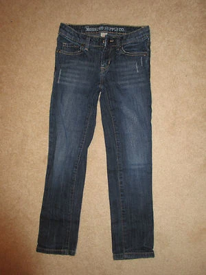 ДЖИНСЫ - девочек - Mossimo - средний синий - узкие - Sz 7 - Изображение 1 из 4