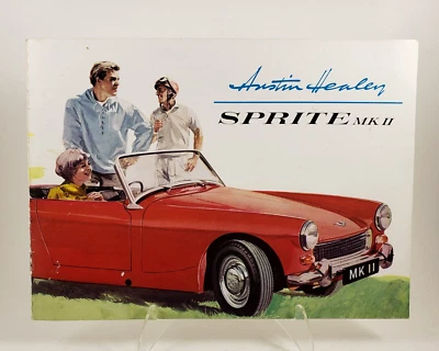 Vintage 1960's Austin Healey Sprite MKII Sports Car Dealer Brochure Nice Cond - Изображение 1 из 4