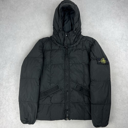 Stone Island Crinkle Reps piumino giacca nero cappotto piccolo 3131