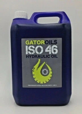 GATOR OILS 5 Litres Gator ISO 46 Hydraulic Oil Virgin Grade DIN 51524 part 1 and 2, 5L