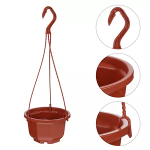 8Pcs Indoor Hanging Pot Ceiling Hanging Planter Plastic Hanging Planter - Picture 1 of 12