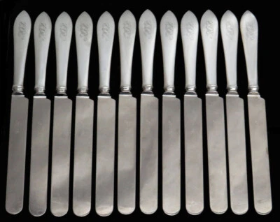 TIFFANY & CO FANEUIL (12) STERLING SILVER 10" DINNER KNIVES - Image 1 of 4