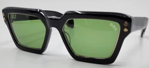 Hoorsenbuhs Model 10 Black with Dark Green Lenses 54-19-143 Sunglasses NIB - Picture 1 of 15