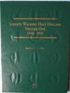 1916-1936 Liberty Walking Half Complete Set in Collection Book (35 coins)