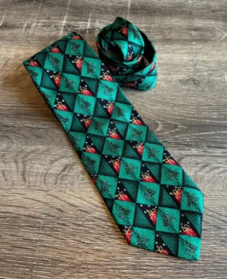 Corbata Robert Talbott Navidad Navidad para hombre talla 0S. Foto 1 de 4