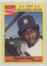 1987 Coca-Cola/SAS Detroit Tigers Darnell Coles #14