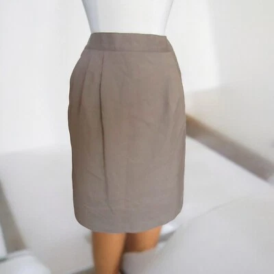 Falda para mujer Karen Scott beige forrada de rayón talla 14 Foto 1 de 4