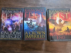 The Chaoswar Saga complete series, 3 BOOK LOT, Raymond Feist HC First Editions - Picture 1 of 7