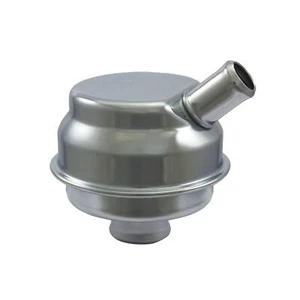 Universal Chrome Steel Mopar Style Push-In Breather with PCV Valve - Bild 1 von 1