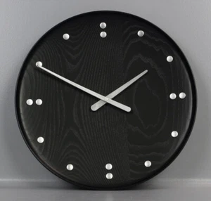 Architectmade Finn Juhl Wanduhr Schwarz Ø 35cm FJ Clock black Denmark UHR L3-FJU - Bild 1 von 12