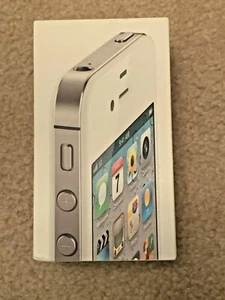 Original USED Apple iPhone 4S Empty box only WHITE 16GB  - Picture 1 of 4