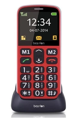 BEA-FON beafon SL340i, SL340 Großtastentelefon 2,3 Zoll Rot Seniorenhandy