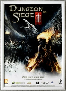 Dungeon Siege 3 RARE PS3 PC XBOX 360 42cm x 59cm Promotional Poster #1 - Picture 1 of 2