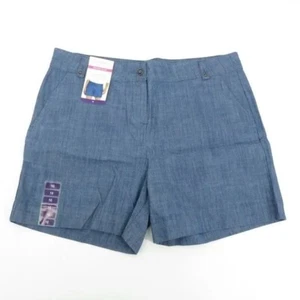 Pantalones cortos Isaac Mizrahi para mujer azules a medida 16 nuevos con etiquetas $50 - Imagen 1 de 4