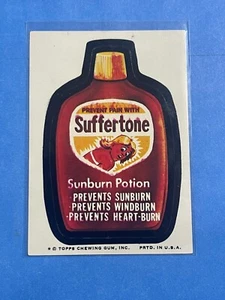 1974 Topps Wacky SUFFERTONE Packungen Pack 8. Serie hellbraun zurück - Bild 1 von 3