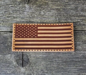 Amerikanische Flagge Aufnäher - Vereinigte Staaten von Amerika, USA Flagge, US Patch, Leder nähen. - Bild 1 von 5