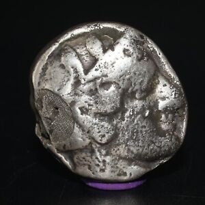 Ancient Greek Athens Attica Tetradrachm Silver Coin Circa 454-404 BC