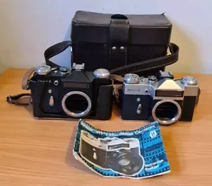 2x Zenit E analoge Spiegelreflexkamera 35 mm nur Gehäuse Konvolut für Ersatzteile oder Reparatur ungetestet - Bild 1 von 16
