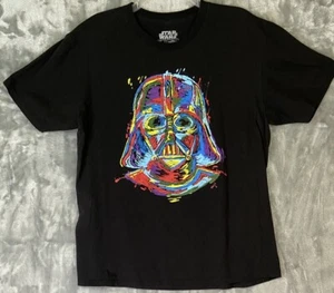 Star Wars Darth Vader Men's Black T-Shirt Large Colorful Short Sleeve - Picture 1 of 7