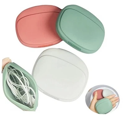 Organizador de auriculares de silicona - Estuche de almacenamiento con cable de datos - Mini llave roja - Gris - Verde Foto 1 de 4