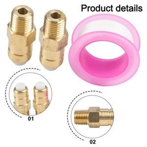 Thermo Überdruckventil 14 NPT Messing 2er Set für Hochdruckreiniger Schutz - Bild 1 von 12