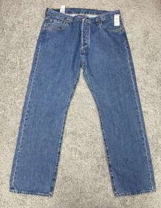 Levi’s 501 Original Fit Jeans Men’s 38x32 Button Fly Straight Leg Denim - Picture 1 of 16
