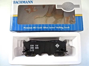 HO Bachmann 19516 Silver Series ERIE 55 Ton 2 Bay Hopper Low Ship - Picture 1 of 6