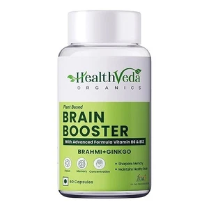 Brain Booster con Ginkgo Biloba e Brahmi 60 Capsule Veg I Aumenta la Concentrazione - Foto 1 di 5