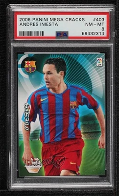 Mega Revelaciones 2006 Panini Megacracks MGK La Liga Andrés Iniesta #403 PSA 8 Foto 1 de 2