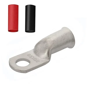 Heavy Duty 2/0x3/8 Tinned Copper Wire Lugs,12Pcs 2/0 AWG 3/8'' Stud Tubular R... - Bild 1 von 5