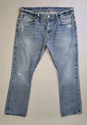 Ralph Lauren Denim & Supply Jeans Mens 36x32 Actual 38x33 Bootcut Flag Patch - Image 1 of 4